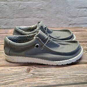 Hey Dude Mens size 12 grey slip on shoes great condition
